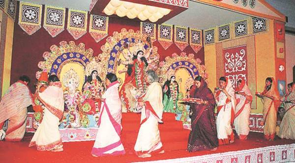 kolkata, kolkata news, bengal news, kolkata durga puja, west bengal bjp, west bengal durga puja, durga puja bjp, bjp durga puja, indian express