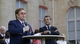 Elton John Emmanuel Macron