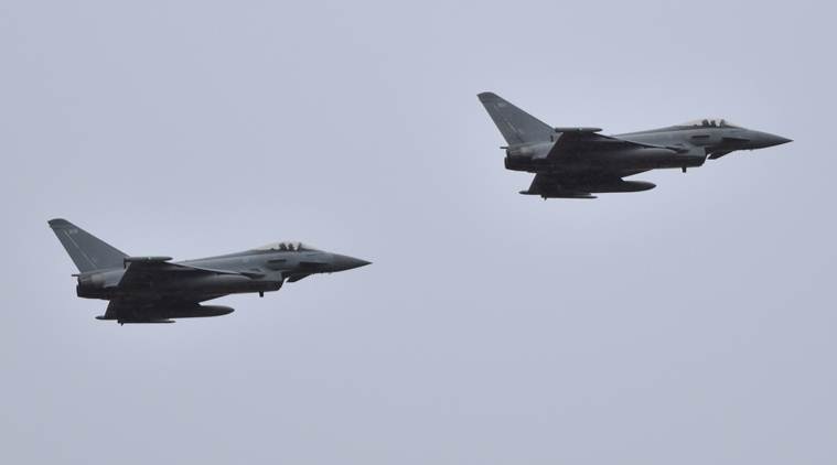 Two Eurofighters crash over eastern Germany, pilots eject