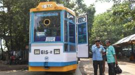 kolkata tram, kolkata tram makeover, kolkata tram transformation photos, calcutta tramways company, shyambazaar, esplanade, kolkata news, indian express