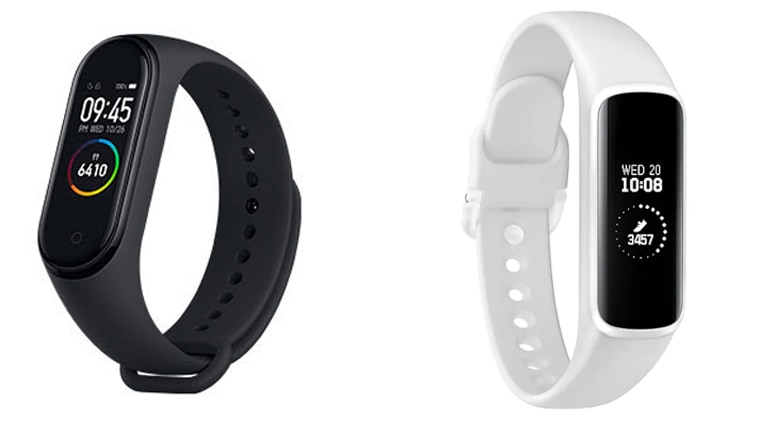 Samsung Galaxy Fit e, Galaxy Fit e vs Mi Band 4, Mi Band 4 price in India, Galaxy Fit e specifications, Galaxy Fit e features, Galaxy Fit e vs Mi Band 4 features, Mi Band 4 features, Mi band 4 launch in India
