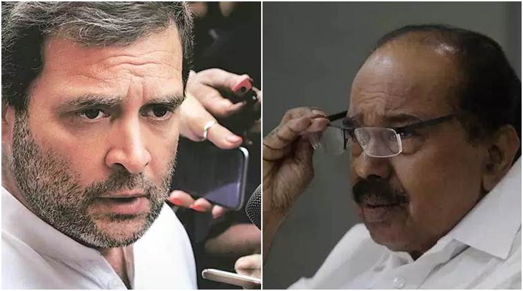 Rahul Gandhi, Rahul Gandhi Congress, Veerappa Moily, Moily Rahul Gandhi, Rahul Gandhi CWC, CWC meeting, Congress president, Priyanka Gandhi, indian express