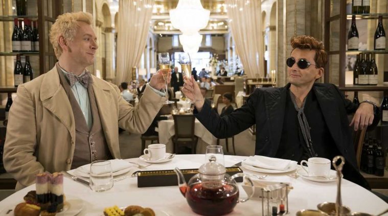 Michael Sheen and David Tenant in Good Omens