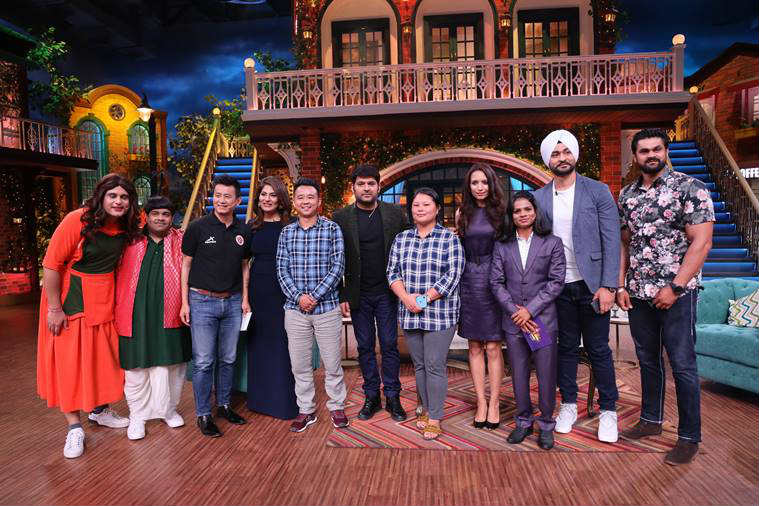   Chand at sharma kapil show 