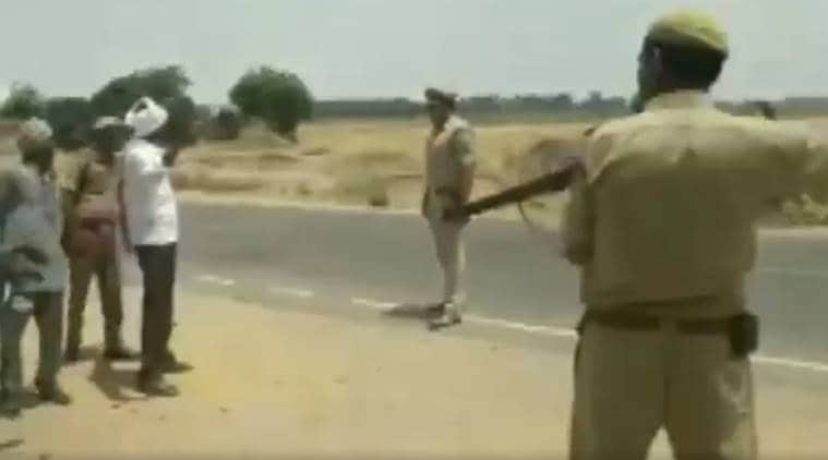WATCH: UP Police frisk people at gunpoint in Badaun, say 'tactical technique' to avoid casualties