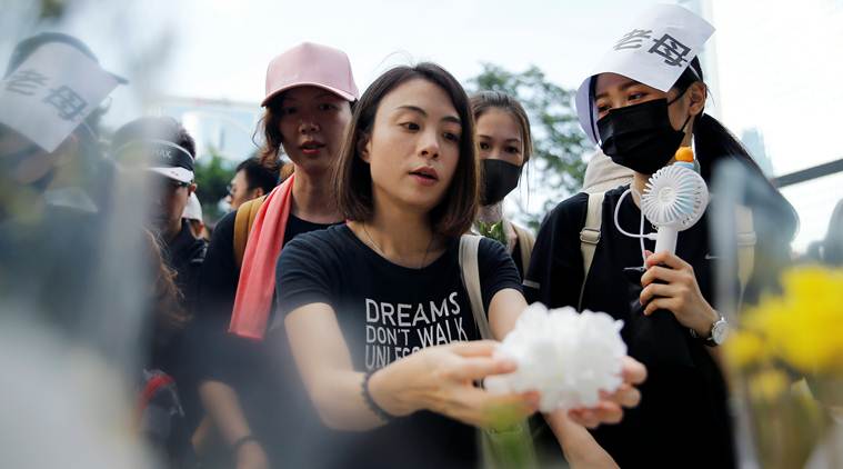 Hong Kong, Hong Kong protest, Hong Kong news, Hong kong protest news, protest Hong Kong, Carrie Lam, Carrie Lam Hong Kong, Hong Kong Carrie Lam, Carrie Lam news, Hong kong black protest, Carrie Lam step down, Carrie Lam resignation, world news, indian express, latest news