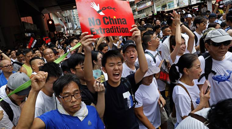 Hong Kong, Hong Kong protest, Hong Kong extradition law, extradition law Hong Kong, Hong Kong news, Indian Express, latest news