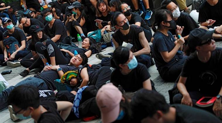 Hong Kong protest, Hong Kong rallies, Carrie Lam, extradition bill  protest, China extradition bill, World News, Indian Express, Latest news