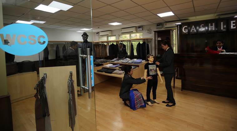 Students of World Class Skill Centre, ITI Campus at Vivek Vihar in New Delhi