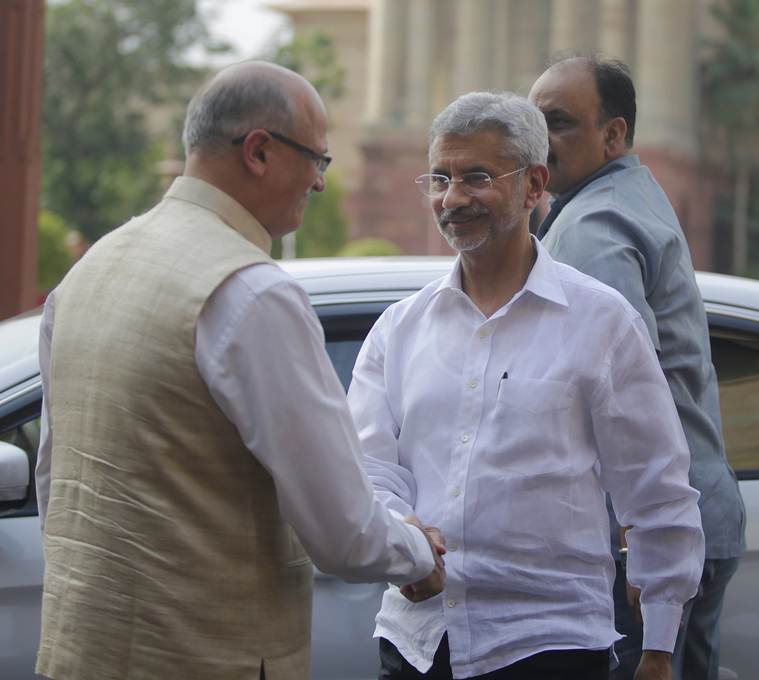 Now in external affairs minister, S Jaishankar faces a little diplomacy within