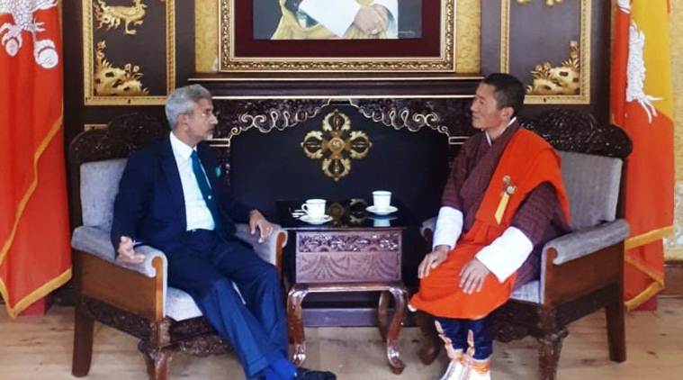 jaishankar, s jaishankar, foreign minister s jaishankar, external affairs minister s jaishankar, external affairs minister jaishankar, bhutan prime minister, Lotay Tshering, bhutan prime minister Lotay Tshering, bhutan foreign minister, Tandi Dorji, india news, Indian Express