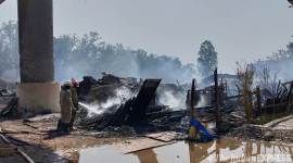 Delhi: Fire at Kalindi Kunj furniture market brings metro's Magenta Line services to a halt; no casualties reported