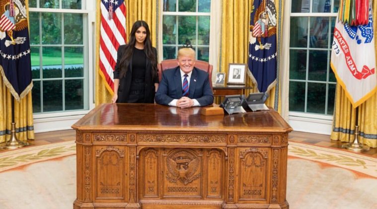 Kim Kardashian West meets Donald Trump