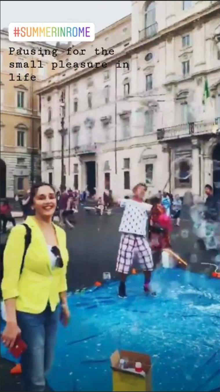   Madhuri Dixit Vacation in Rome 