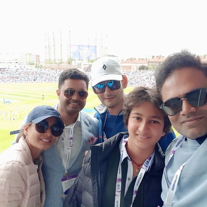 Mahesh Babu at World Cup match