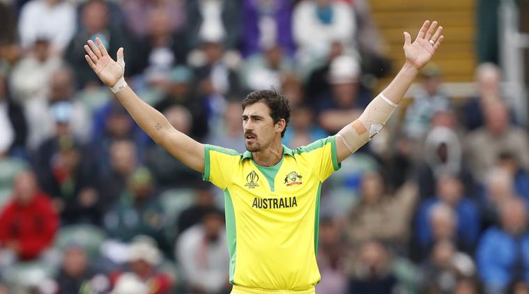 ICC CRICKET WORLD CUP 2019, MITCHELL STARC, MITCHELL STARC FITNESS, WORLD CUP NEWS, AUSTRALIA CRICKET TEAM, MITCHELL STARC INJURY, MARCUS STOINIS, CRICKET NEWS, SPORTS NEWS, INDIAN EXPRESS