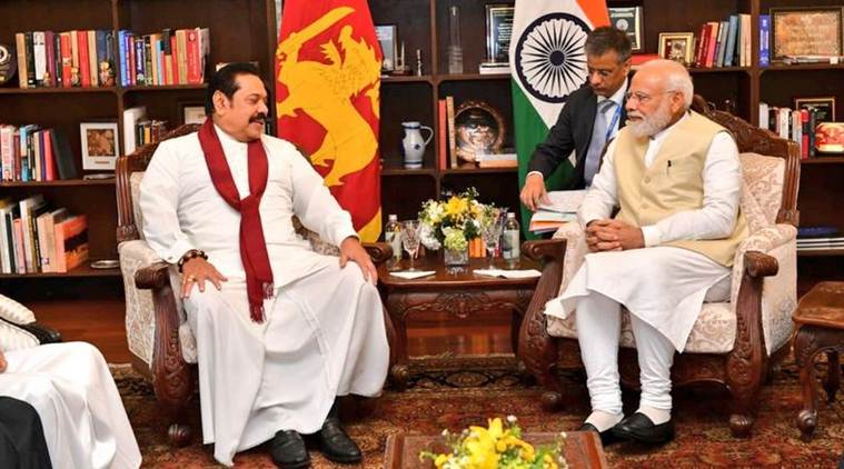 Narendra Modi, Modi Sri Lanka, Modi SriLanka live, Modi in Sri lanka, live updates, Maitripala Sirisena, Modi meets sirisena, India Sri Lanka relations, Indian Ocean, India News, Modi Sri Lanka visit, Indian Express