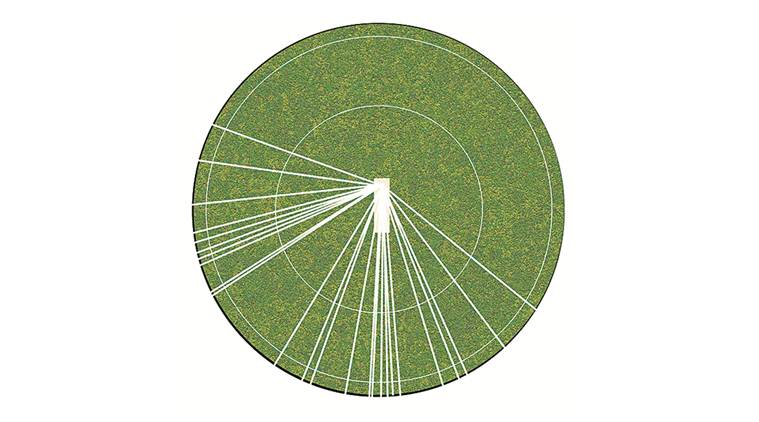 Eoin Morgan's hitting arc: From long-off to square-leg