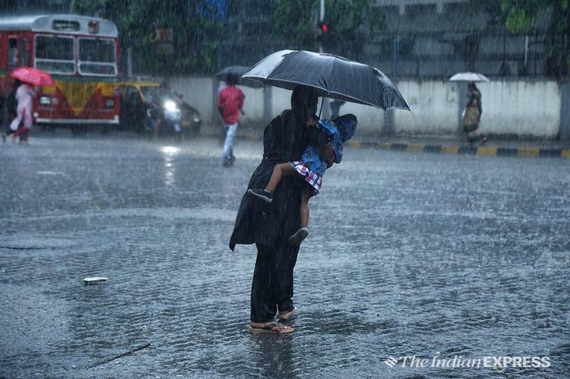 Mumbai rain, Monsoon, Mumbai Monsoon, Maharashtra rain, Southwest monsoon,Indian Express