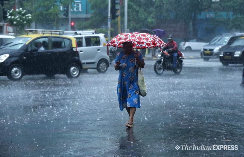 Mumbai rain, Monsoon, Mumbai Monsoon, Maharashtra rain, Southwest monsoon,Indian Express