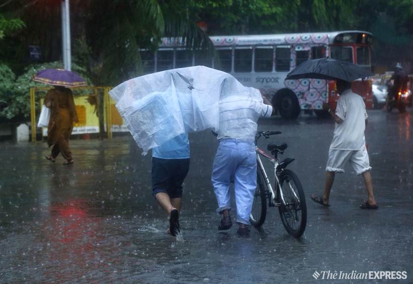 weather, weather today, today weather, monsoon news today, temperature, temperature today, weather report, weather warning, weather report today, weather forecast,Mumbai rain, Monsoon, Mumbai Monsoon, Maharashtra rain, Southwest monsoon,Indian Expres