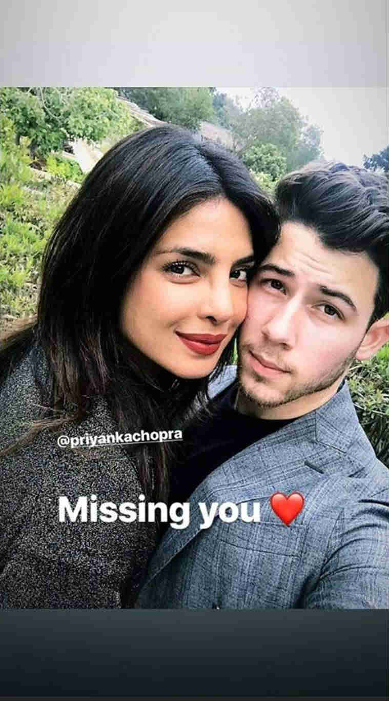 Nick Jonas' instagram story