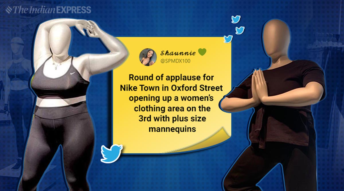 Empowering Say Netizens As Nike Introduces Plus Size Mannequins Trending News The Indian Express