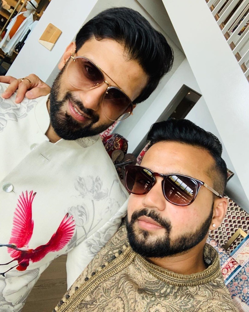 Nikhil Jain with friend