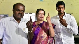 Nikhil Kumaraswamy, HD Kumaraswamy, Congress JD(S), Karnataka government, JDS Congress coaltion, Indian Express