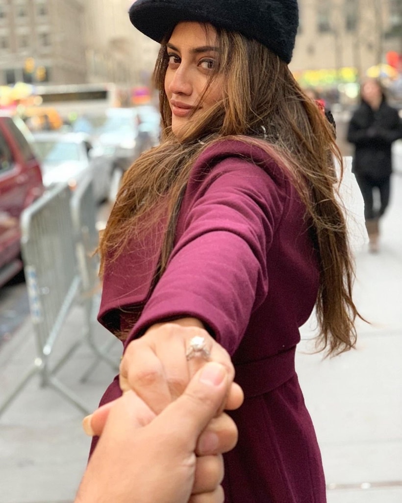 Nusrat engagement ring