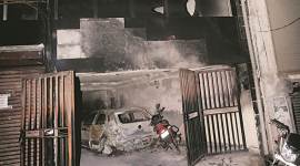 Delhi: Short circuit in basement of Okhla building sparks fire, residents rescued