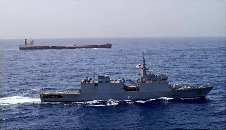 Indian Navy, US Iran conflict, Gulf of Oman, Hormuz Strait, Donald Trump, Hassan Rouhani, Operation Sankalp, Navy Operation Sankalp, India News, Indian Express