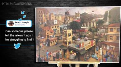 indian ads, indian ads in viral painting, viral painting ad, ad painting, painting 40 ads, old indian ads, Hindi ads, famous 90s ads, trending, viral pic, indian express, indian express news
