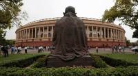 The Indian parliament building is pictured on the opening day of the parliament session in New Delhi Parliament, Parliament oath, Parliament oath taking ceremony, Oath taking ceremony, Modi, Narendra Modi oath, MP oath language, India news, Indian express