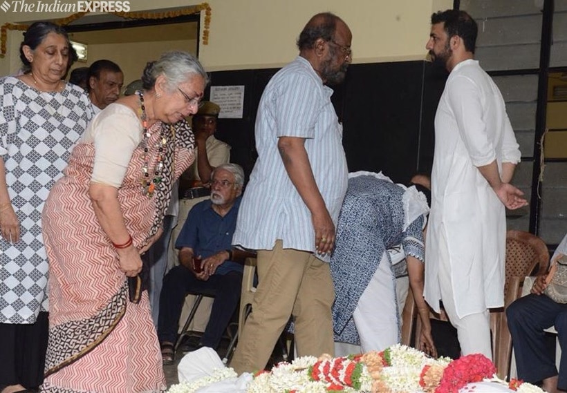 girish karnad funeral photos