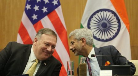 jaishankar-pompeo meet, us-india bilateral talks, pompeo's india visit, us trade tariffs on india, us-iran conflict, g-20 summit, narendra modi, trump administration, india news, indian express