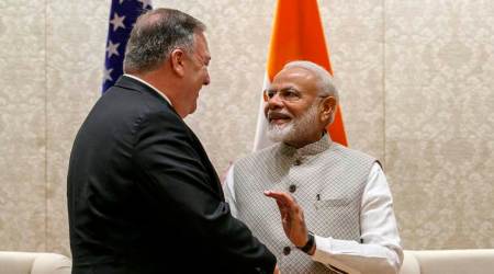mike pompeo, mike pompeo pm modi, Mike Pompeo India visit, narendra modi, mike pompeo on religious freedom, Mike Pompeo on India, US India trade, mike pompeo in India, mike pompeo to visit india, Pompeo Jaishankar meeting, Pompeo Modi meeting, US India relations, India News, Indian Express