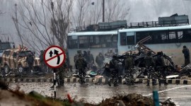 pulwama attack, pulwama terror attack, anantanag encounter, pulwama attack militant killed, Jaish-e-Mohammad militant, Sajad Maqbool Bhat, van used in Pulwama attack, Jammu and kashmir, J&K police, Indian army, India news, indian express
