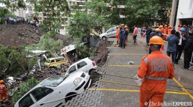 Wall collapses due to rain in pune, pune wall collapse, pune news, kondhwa wall collapse