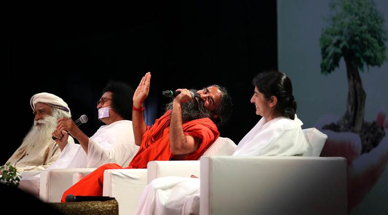 baba ramdev, ramdev in mumbai, World Environment Day, Ahimsa Vishwa Bharati, Sadhguru Jaggi Vasudev, Acharya Lokesh, B.K.Shivani