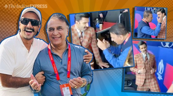 ranveer singh, ranveer singh sunil gavaskar, Badan Pe Sitare, ranveer singh world cup, world cup, india pak match, world cup 2019, trending, indian express, indian express news