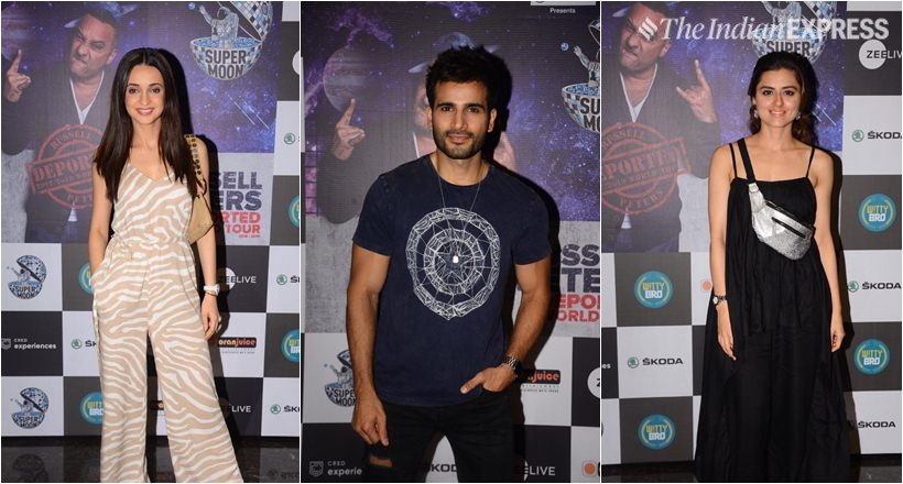 karan tacker, sanaya irani at russell peters show