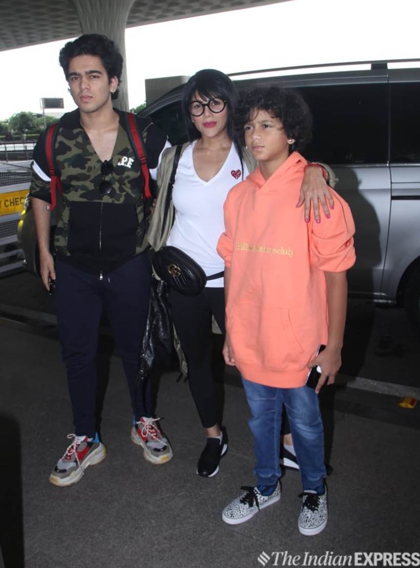 Sajid Nadiadwala wife Wardha Khan, sons
