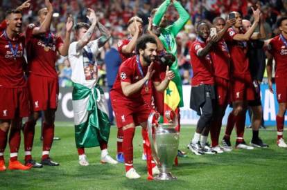 Liverpool fan in tears after Mohamed Salah hands him his jersey