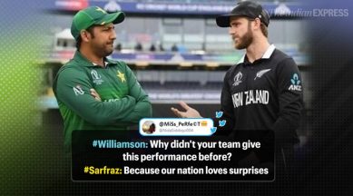 pak vs nz, cricket, cricket score, pak vs nz score, pak vs nz live match, pakistan vs new zealand, twitter reactions, pakistan, world cup 2019, icc world cup news, trending, indian express, indian express news