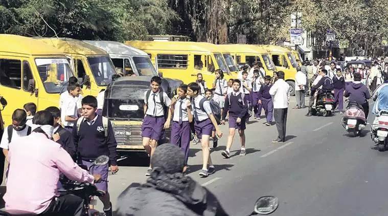 Ahmedabad, Ahmedabad news, Ahmedabad school vans strike, school van strike ahmedabad, school van ahmedabad, Ahmedabad School Vans Association, ahmedabad school news, indian express, latest news