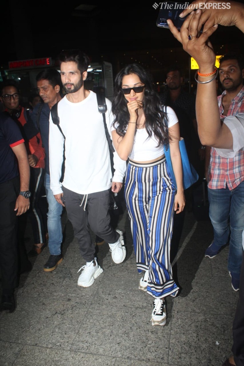 shahid kapoor and kiara advani in mumbai