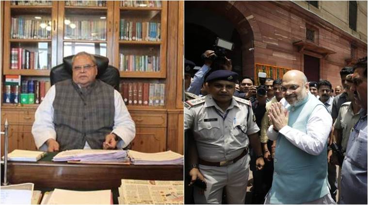J&K Governor Malik meets Amit Shah in Delhi