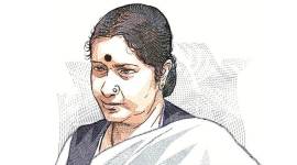 Former External Affairs Minister Sushma Swaraj.