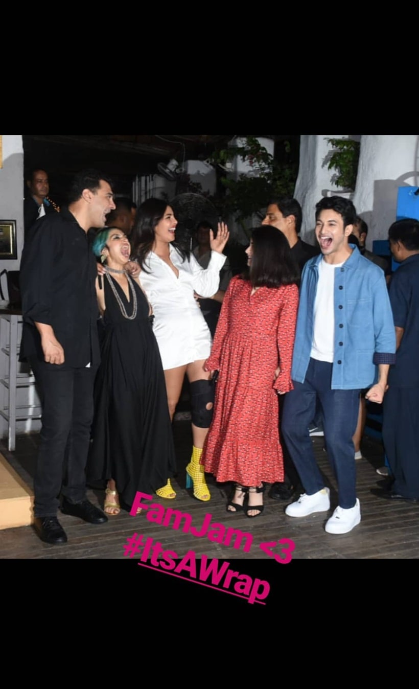 the sky is pink wrap party